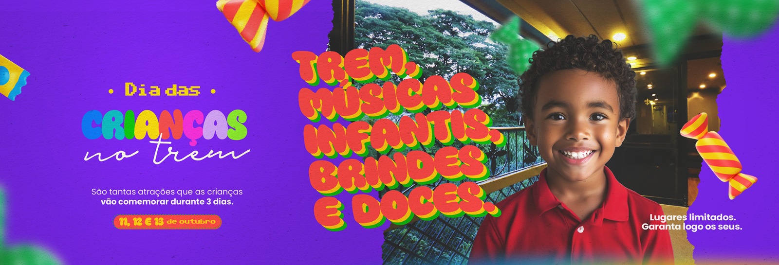 No Trem da República não tem (só um) Dia das Crianças. Tem três!