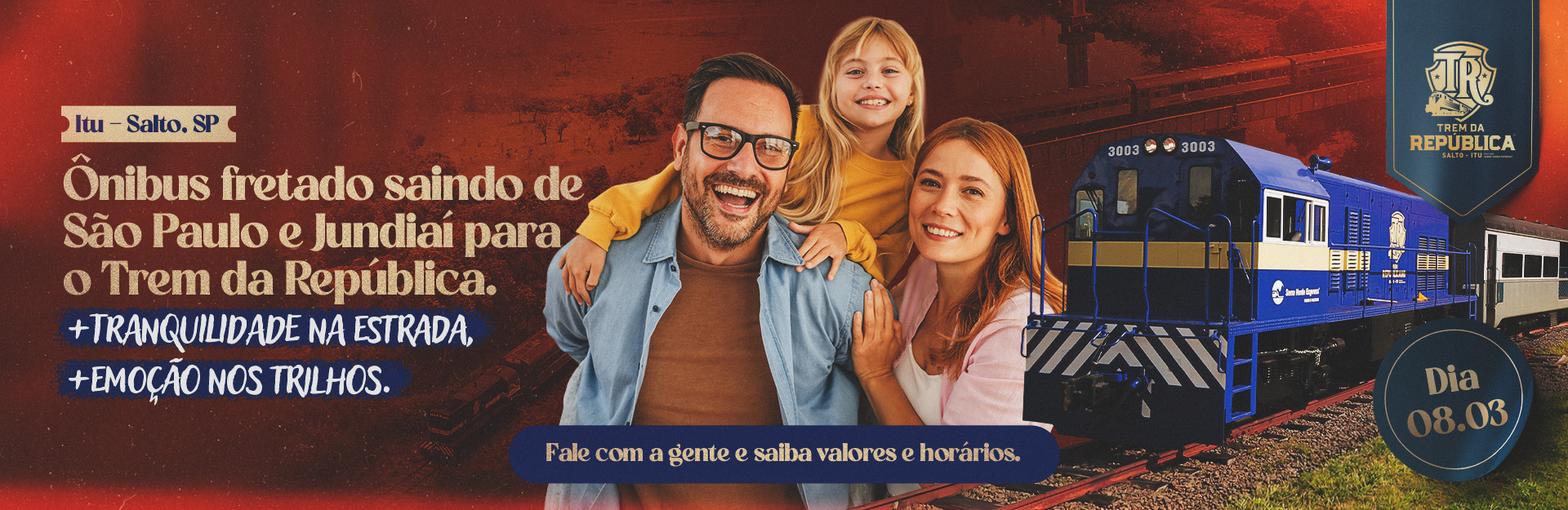 Saída de São Paulo para Trem da República - Pacote Completo