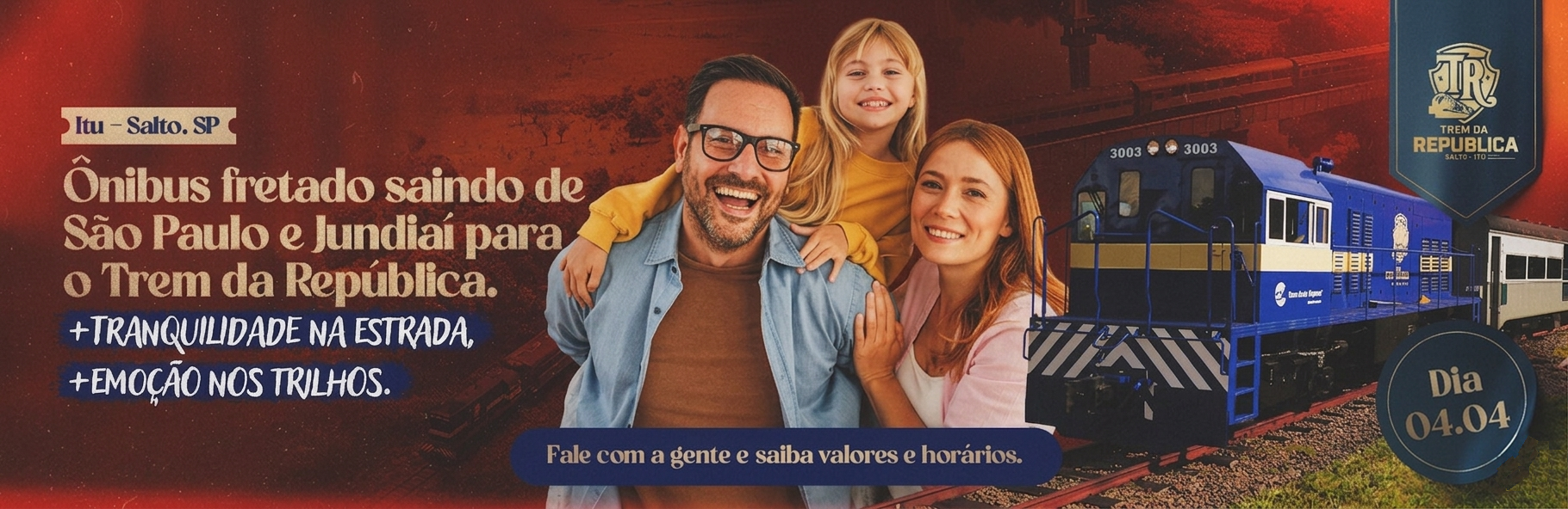 Saída de São Paulo para Trem da República - Pacote Completo