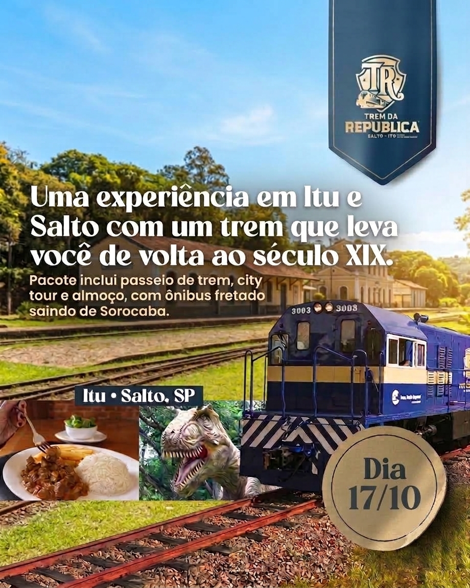 Pacote Rodoviário de Sorocaba para Trem da República
